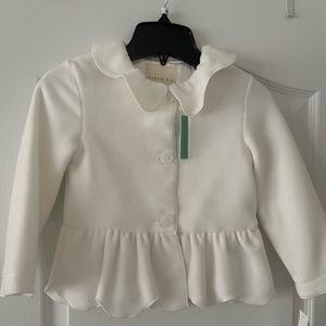 Copper Key Winter White fleece coat